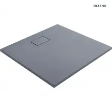 Brodzik z konglomeratu Oltens Bergytan 90x90cm - kwadratowy, RockSurface, szary - 17101700